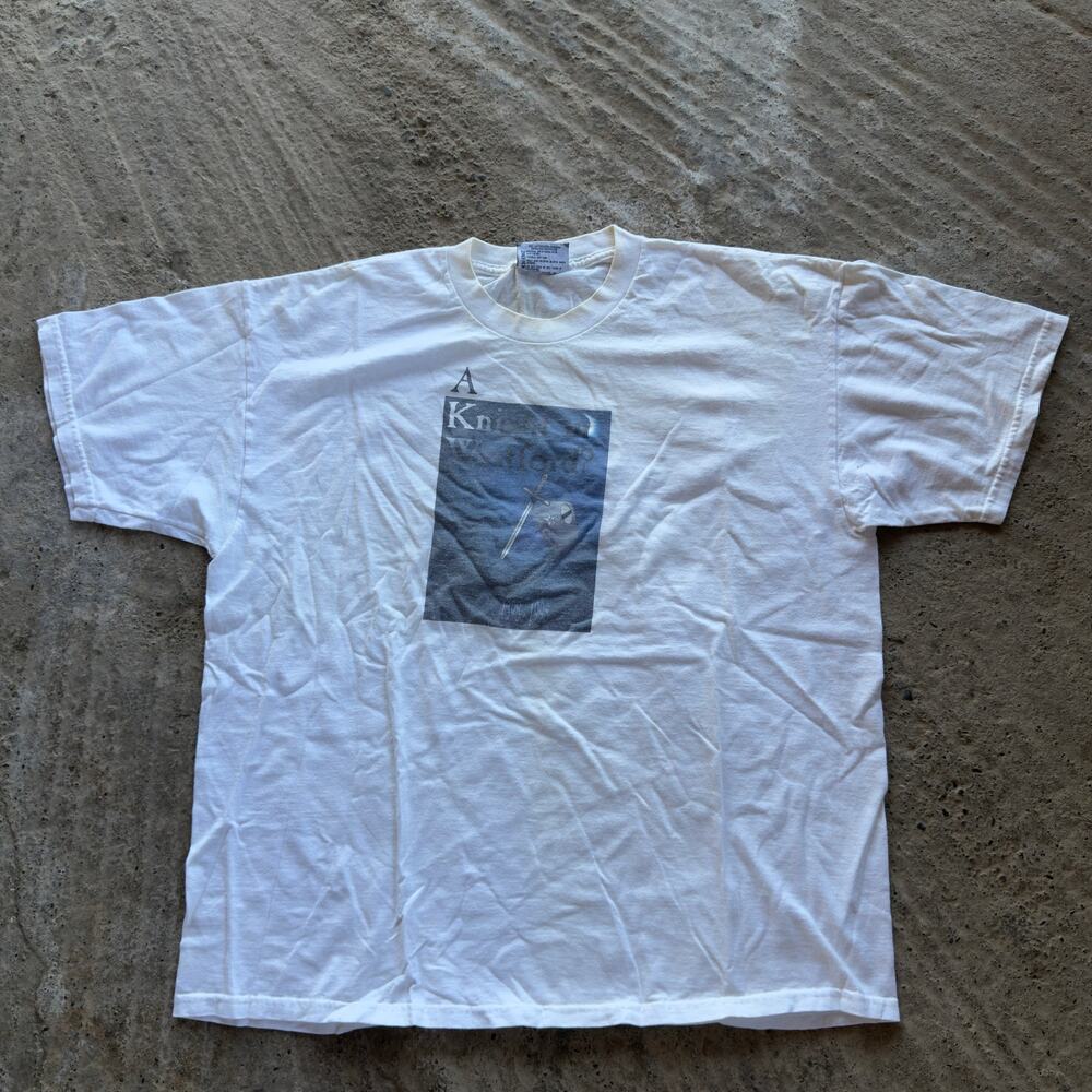 Vintage a Knight in Westford Heavyweight Lee Shirt 90s White XL USA Historical